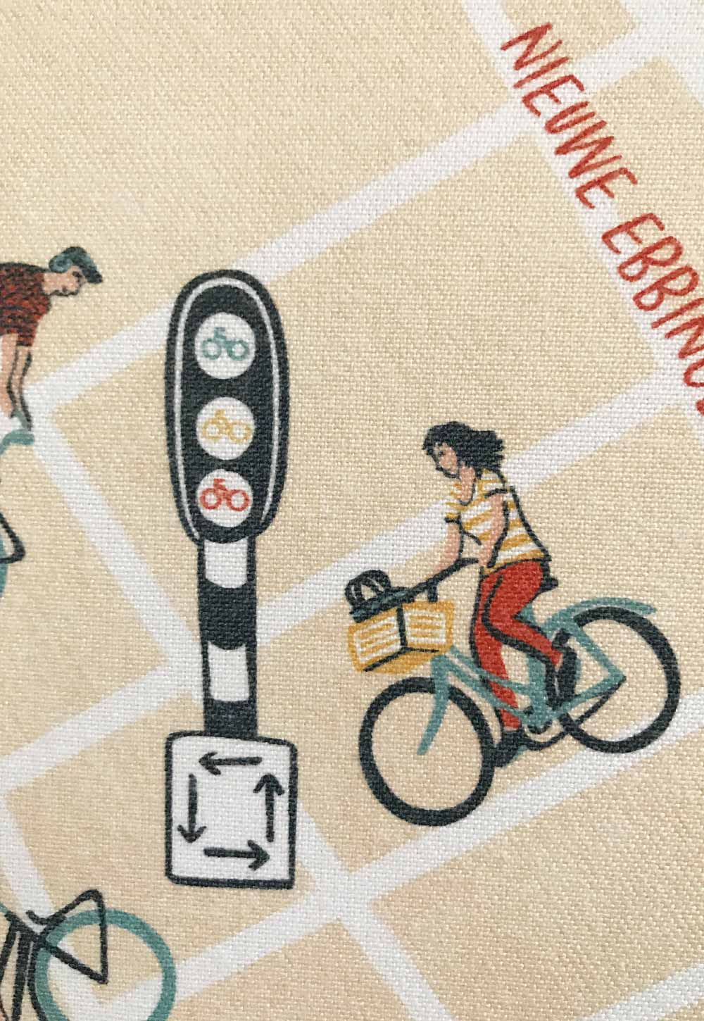 Illustratie fiets stoplichten Groningen